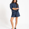 Debby Almira Chambray Shorts Donker Blauw Denim - Things I Like Things I Love