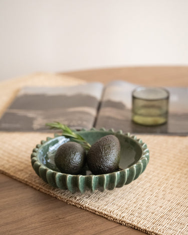 Deco Bowl Ceramic Speckled Green - Things I Like Things I Love