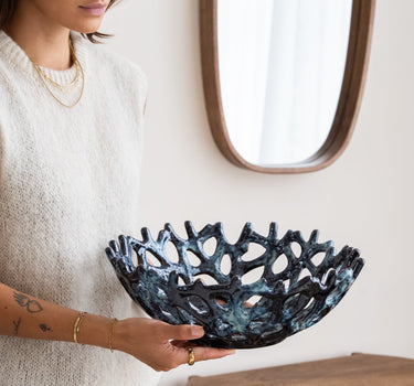 Deco Bowl Coral Blue - Things I Like Things I Love