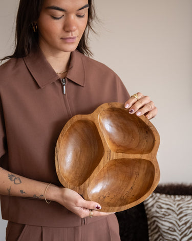 Deco Bowl Nola Teak Wood - Things I Like Things I Love
