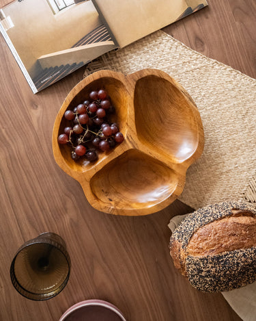 Deco Bowl Nola Teak Wood - Things I Like Things I Love