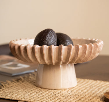 Deco Bowl Plinth Beige - Things I Like Things I Love