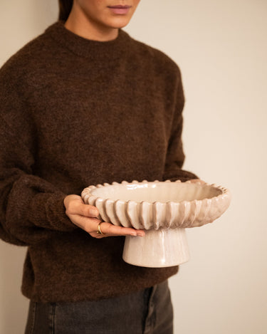 Deco Bowl Plinth Beige - Things I Like Things I Love