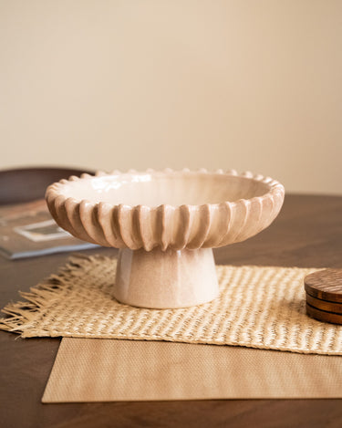 Deco Bowl Plinth Beige - Things I Like Things I Love