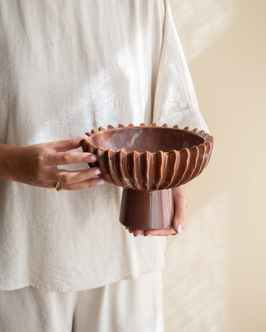 Deco Bowl Plinth Terra - Things I Like Things I Love