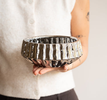 Deco Bowl Shiny Chrome - Things I Like Things I Love