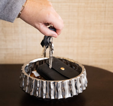 Deco Bowl Shiny Silver - Things I Like Things I Love