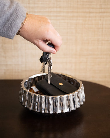 Deco Bowl Shiny Silver - Things I Like Things I Love