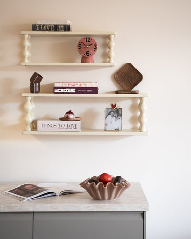 Deco Bowl Wavy Dusty Rose - Things I Like Things I Love
