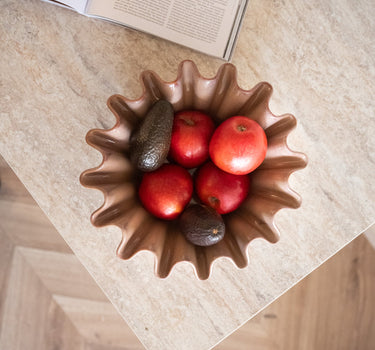 Deco Bowl Wavy Dusty Rose - Things I Like Things I Love