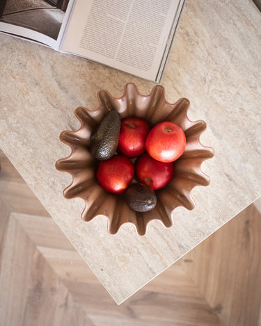 Deco Bowl Wavy Dusty Rose - Things I Like Things I Love