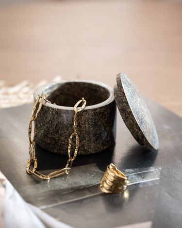 Deco Box Green Marble Green - Things I Like Things I Love