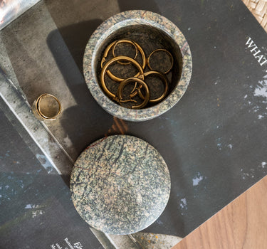 Deco Box Green Marble Green - Things I Like Things I Love