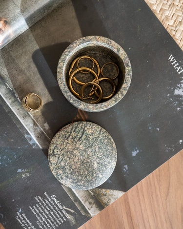 Deco Box Green Marble Green - Things I Like Things I Love