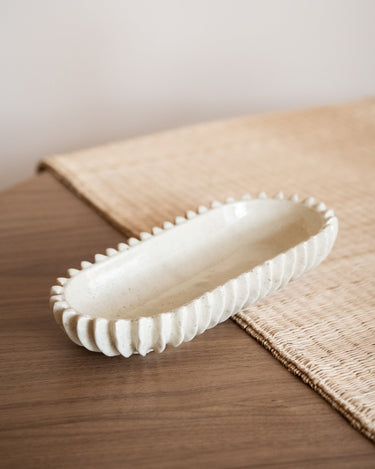 Deco Dish Spike Speckled Beige - Things I Like Things I Love