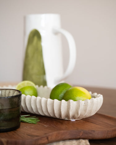Deco Dish Spike Speckled Beige - Things I Like Things I Love