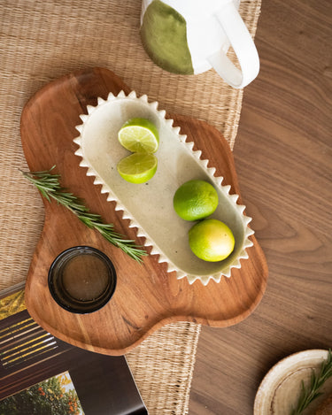 Deco Dish Spike Speckled Beige - Things I Like Things I Love