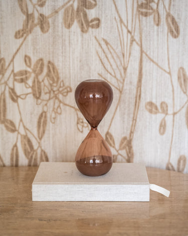 Deco Hourglass Smoked Amber - Things I Like Things I Love