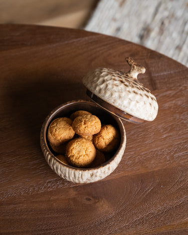 Deco Opbergpot Acorn Pompoen Bruin - Things I Like Things I Love