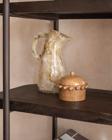 Deco Opbergpot Marron Keramiek - Things I Like Things I Love