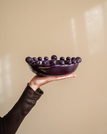 Deco Schaal Dotty Aubergine - Things I Like Things I Love