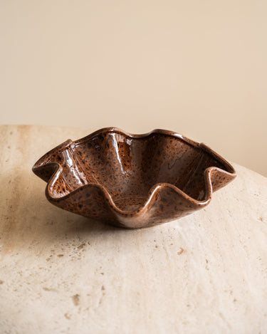 Deco Schaal Godeni Keramiek Bruin - Things I Like Things I Love