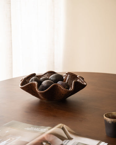 Deco Schaal Godeni Keramiek Bruin - Things I Like Things I Love