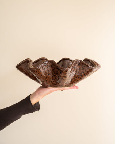 Deco Schaal Godeni Keramiek Bruin - Things I Like Things I Love
