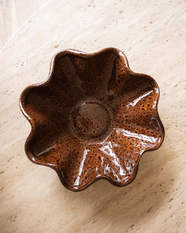 Deco Schaal Godeni Keramiek Bruin - Things I Like Things I Love