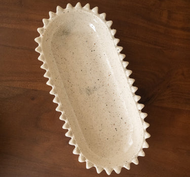 Deco Serveeschaal Spike Beige - Things I Like Things I Love