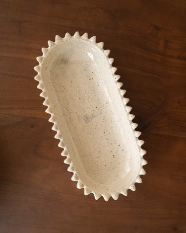 Deco Serveeschaal Spike Beige - Things I Like Things I Love
