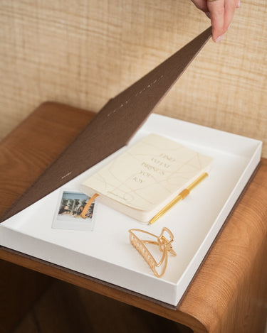 Deco / Storage Book Clay Tones Linen - Things I Like Things I Love