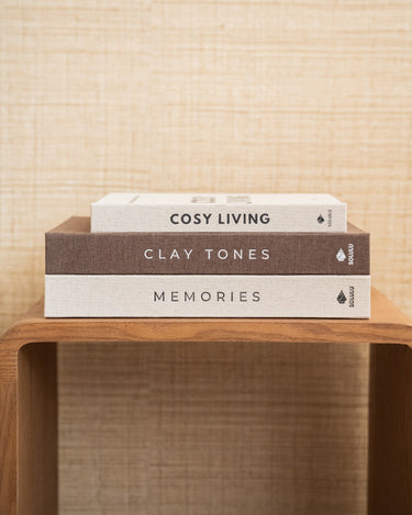 Deco / Storage Book Clay Tones Linen - Things I Like Things I Love