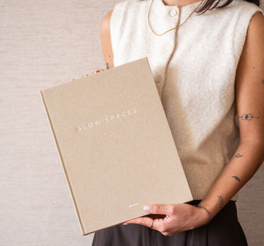 Deco / Storage Book Slow Spaces Linen - Things I Like Things I Love