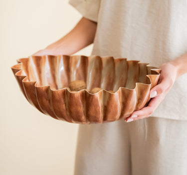 Deco Tray Rib Amber - Things I Like Things I Love