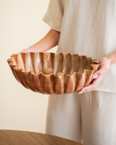 Deco Tray Rib Amber - Things I Like Things I Love