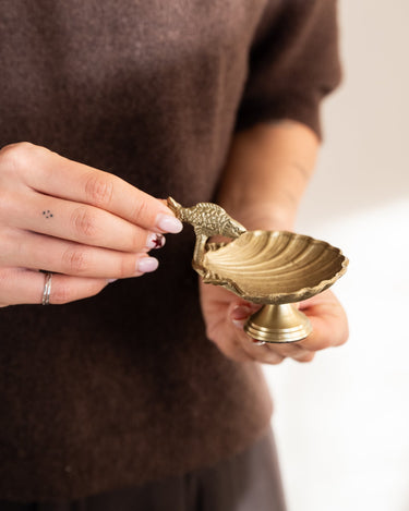 Deco Tray Shell Fish Brass - Things I Like Things I Love