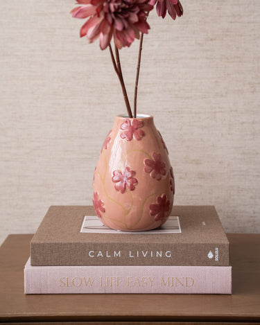 Deco Vaas Clover Dolomiet Roze - Things I Like Things I Love