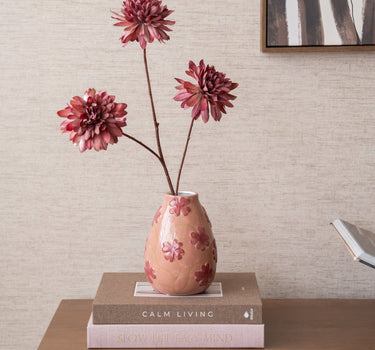 Deco Vaas Clover Dolomiet Roze - Things I Like Things I Love