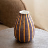 Deco Vaas Noah Gestreept Aubergine - Things I Like Things I Love