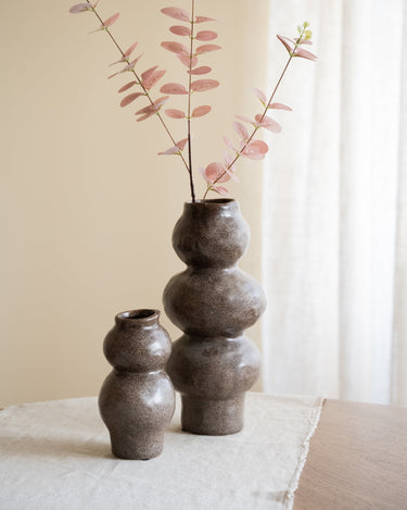 Deko Vase Rogano Dunkelbraun