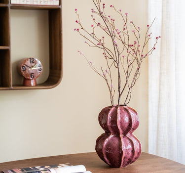 Deco Vaas Tubo Murkey Bordeaux - Things I Like Things I Love