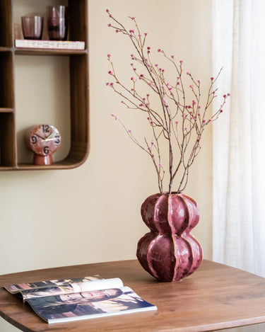 Deco Vaas Tubo Murkey Bordeaux - Things I Like Things I Love