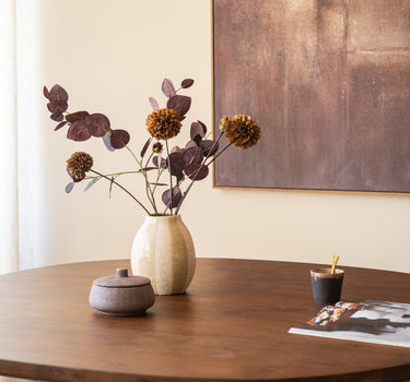 Deco Vaas Vertice Gestreept Rond - Things I Like Things I Love