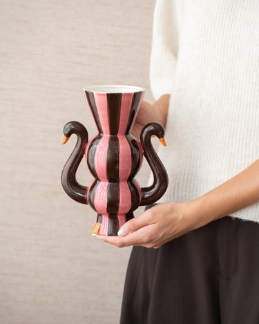 Deco Vaas Zwaan Roze - Things I Like Things I Love