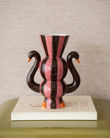 Deco Vaas Zwaan Roze - Things I Like Things I Love
