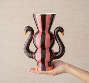 Deco Vaas Zwaan Roze - Things I Like Things I Love