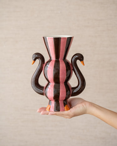 Deco Vaas Zwaan Roze - Things I Like Things I Love