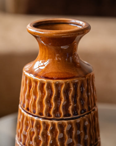 Deco Vase Aztec Brown - Things I Like Things I Love