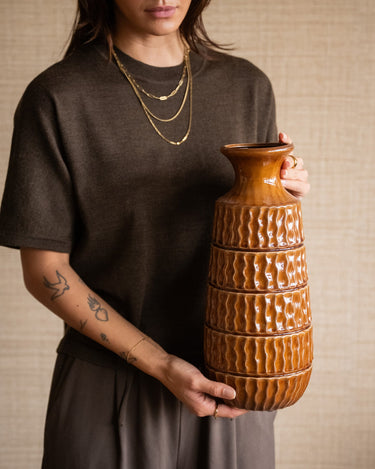 Deco Vase Aztec Brown - Things I Like Things I Love
